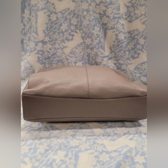 Vince Camuto Nadja Hobo Shadow Grey Pebbled Leather Braided Strap NWT $258 - Picture 8 of 16